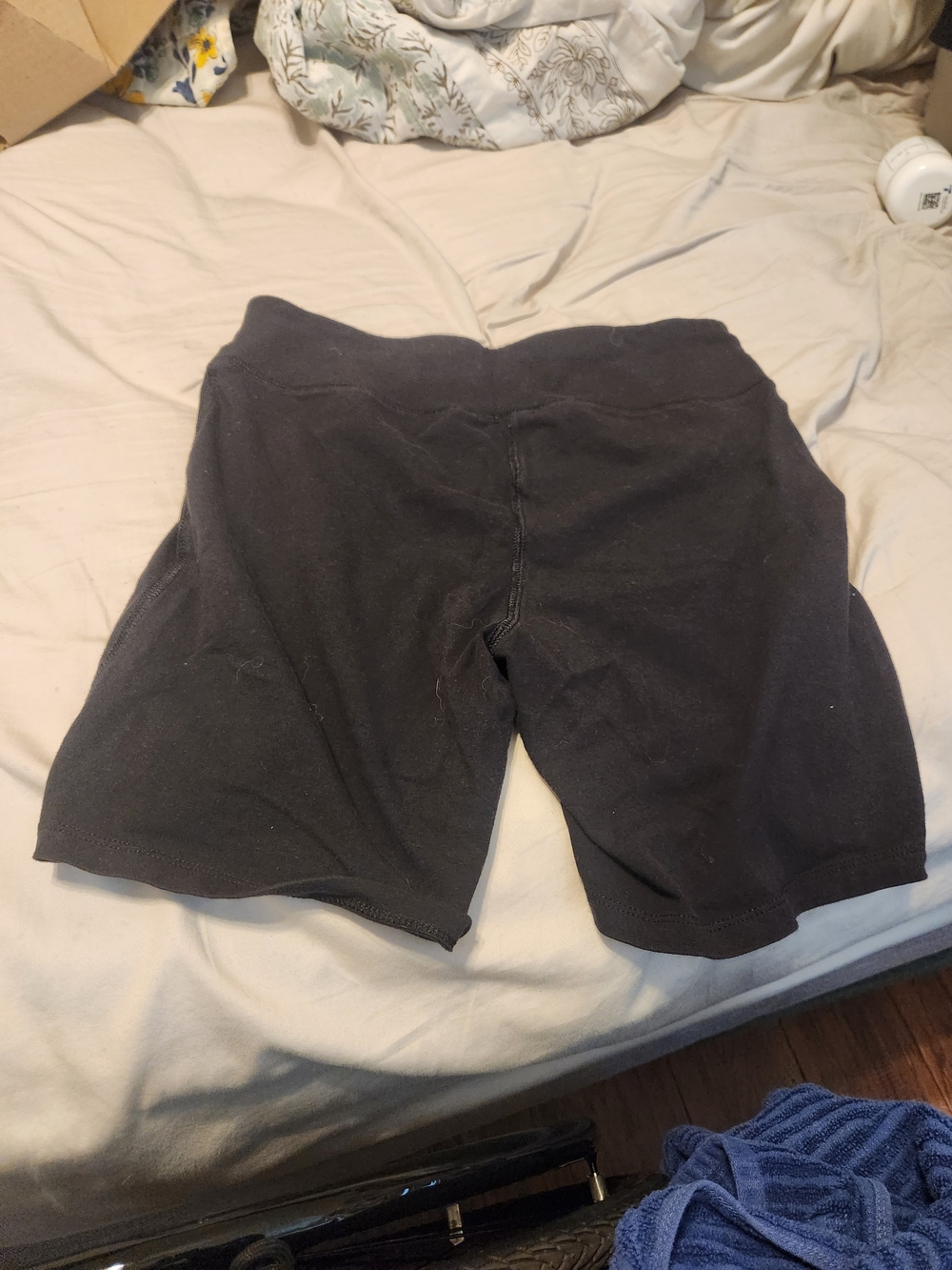 Hanes Black High-Rise Stretch Bike Shorts
